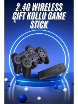 ÇOK SATAN Retro Game Stick Çift Kol Kablosuz Atari Oyun Konsolu 2.4g Uyumlu