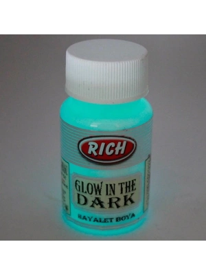 ® Rich 3002 Natural Turkuaz Karanlıkta Parlayan Hayalet Boya 50 cc
