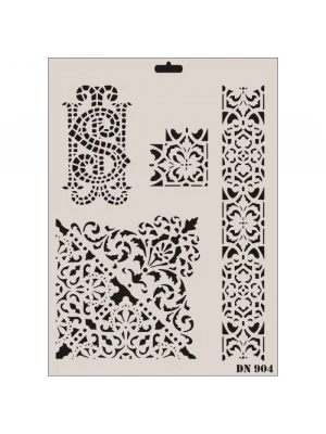 ® Rich Dantel Seri DN-904 Stencil 35x25 cm