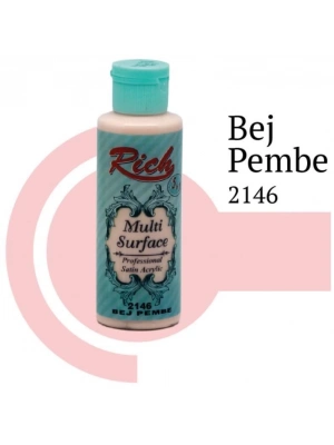 ® Rich Multi Surface 2146 Bej Pembe Akrilik Boya 120 cc