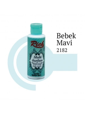 ® Rich Multi Surface 2182 Bebek Mavi Akrilik Boya 120 cc