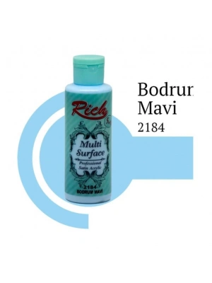 Rich Multi Surface 2184 Bodrum Mavi Akrilik Boya 120 cc