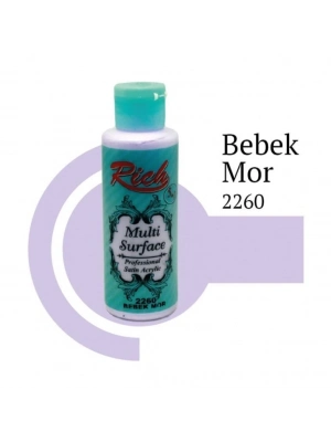 ® Rich Multi Surface 2260 Bebek Mor Akrilik Boya 130 cc