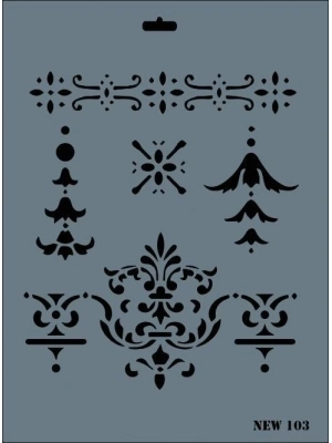® Rich New Seri N-103 Stencil 35x25 cm