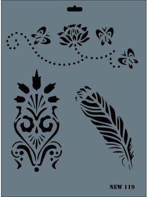 ® Rich New Seri N-119 Stencil 35x25 cm