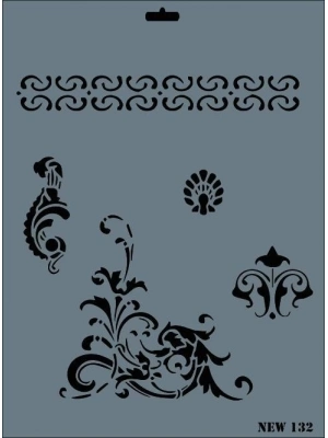 ® Rich New Seri N-132 Stencil 35x25 cm