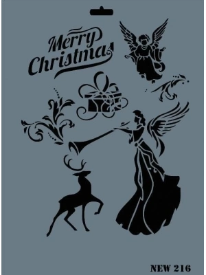 ® Rich New Seri N-216 Stencil 35x25 cm