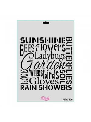 ® Rich New Seri N-326 Stencil 35x25 cm