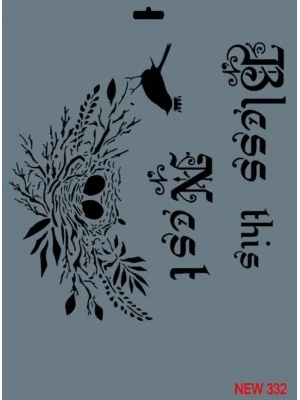 ® Rich New Seri N-332 Stencil 35x25 cm