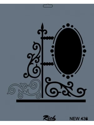 ® Rich New Seri N-436 Stencil 35x25 cm
