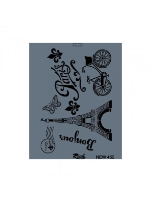 ® Rich New Seri N-452 Stencil 35x25 cm