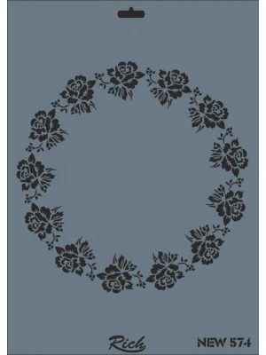 ® Rich New Seri N-574 Stencil 35x25 cm