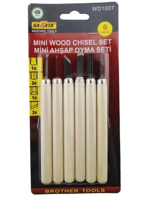 Sakata WD 1007 Ahşap Oyma Seti 6 Parça