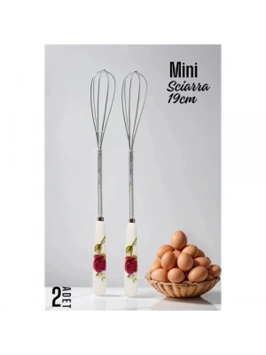 ÇOK SATAN Sciarra Mini Çırpıcı Seramik Saplı 2 Adet