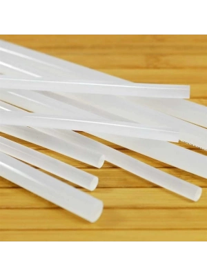 ÇOK SATAN Şeffaf Sıcak Silikon Çubuğu Mum Silikon İnce 1 Kg 30 Cm