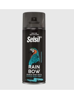 ® Selsil Rainbow Akrilik Sprey Boya 9005 Mat Siyah