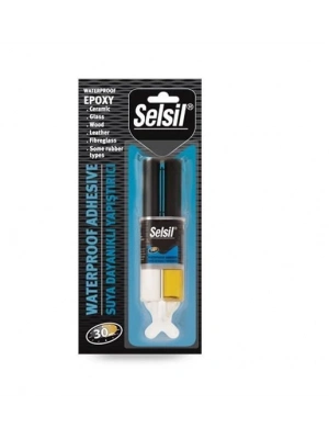 ® Selsil Suya Dayanıklı Epoksi Şeffaf Yapıştırıcı 28 gr