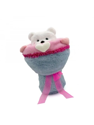 ÇOK SATAN Sevgi Buketi Peluş Ayıcıklı Peluş Çiçek Buketi 40 cm
