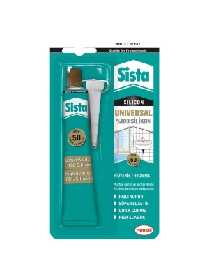 ® Sista Üniversal Silikon Tüp 50 Gr Beyaz