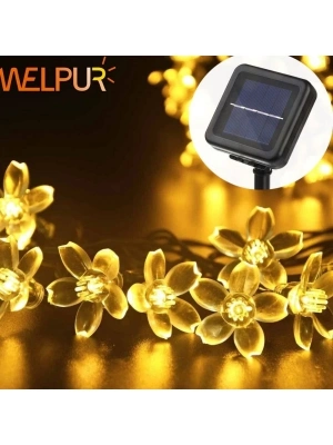 ÇOK SATAN Solar Çiçekli Dekoratif 30 Led Bahçe Lambası