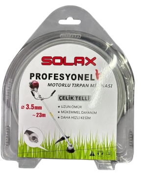 ® Solax Çelik Telli Tırpan Misinası 3,5 mm 23 Metre