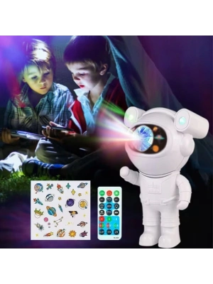 ÇOK SATAN Stickerlı ,Kumandalı ASTRONOT Model Gece Lambası