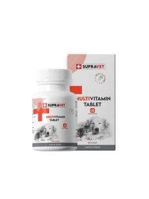 ÇOK SATAN Supravet Kedi ve Köpekler için Multivitamin Tablet 75 Adet