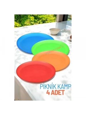 ÇOK SATAN Tabak Seti Kamp Piknik Tabağı 4 ADET