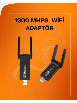 ÇOK SATAN Tak-Çalıştır Özellikli Çift Bant WiFi Adaptör – 1200 Mbps