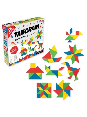 ÇOK SATAN Tangram 28 Parça Kutulu Eğitici Oyuncak