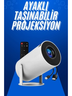 ÇOK SATAN Taşınabilir Projeksiyon Ayaklı Projektör Android Uyumlu HDMI Girişli