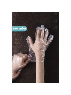 Tek Kullanımlık Şeffaf Eldiven 100 Adet 717561