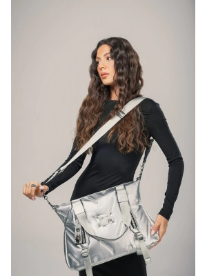 Tiven Gri Cilt Omuz Ve Kol Çantası