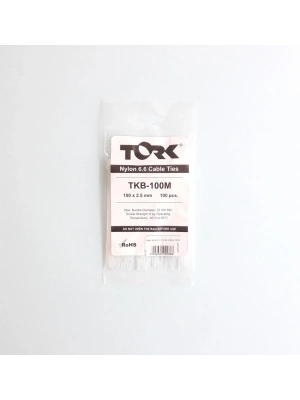 Tork Beyaz Kablo Bağı 2,5X100