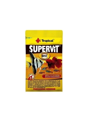 ÇOK SATAN Tropical Süpervit Flakes Üniversal Pul Balık Yemi 12 Gr