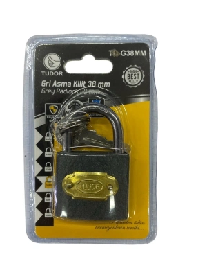 ® Tudor 38 mm Kısa Gri Asma Kilit