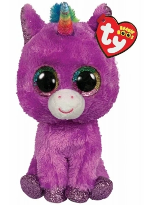 ÇOK SATAN Ty Beanie Boos Peluş Mor Unicorn 15 cm
