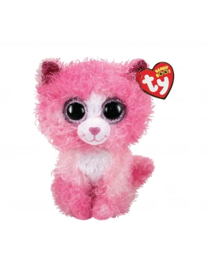 ÇOK SATAN Ty Beanie Boos Peluş Pembe Kırpık Kedi Reagan 15 cm