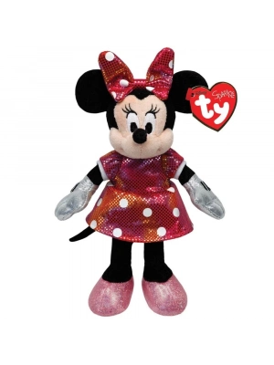 ÇOK SATAN TY Sparkle Sesli Peluş Minnie Mouse Rainbow 21 cm