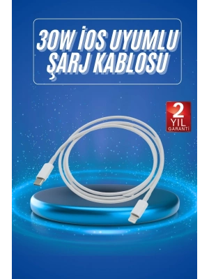ÇOK SATAN Type-C Ligtning 30W İOS Şarj Kablosu Hızlı Şarj Kablosu