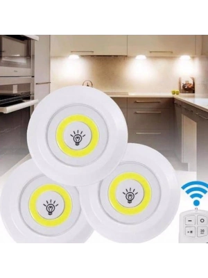 ÇOK SATAN Uzaktan Kumandalı Yapışkanlı Led Spot Lamba Wt-364