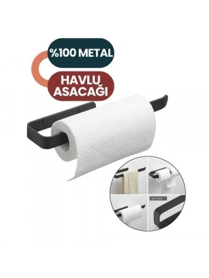 ÇOK SATAN Vigna Black Havlu Folyo Asacağı