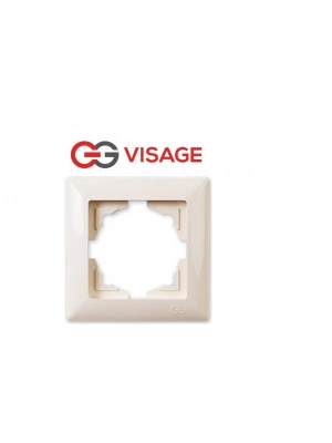 ÇOK SATAN Visage Krem Tekli Çerçeve - Priz ve Anahtar İçin Uyumlu Çerçeve