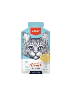ÇOK SATAN Wanpy Tavuk Etli Tahılsız Kedi Çorbası 50 Gr