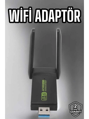 ÇOK SATAN Wifi Adaptör Çift Bantlı Kablosuz Wifi Adaptörü