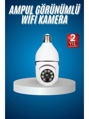 ÇOK SATAN Wifi Güvenlik Kamerası Çift kameralı Ampule Takılabilir Sensörlü