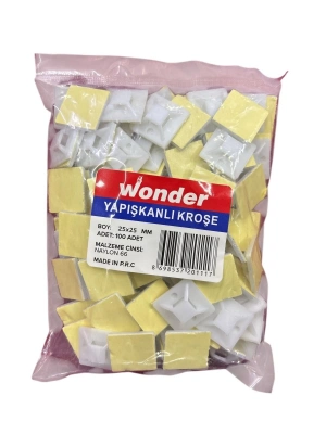 ® Wonder 25X25 Yapışkan Kroşe (100 Adet)
