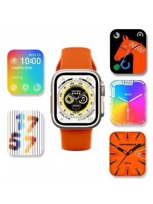ÇOK SATAN Ws28 Ultra 49mm Siri Tansiyon Ateş Nabız Ölçer Akıllı Saat