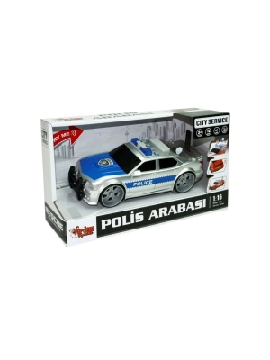 ÇOK SATAN WY620A-B 1:16 Sürtmeli Sesli Işıklı Polis Arabası