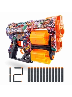 ÇOK SATAN X-Shot Skins Dread 12 Mermili Sünger Dart Atan Silah 31 cm